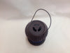 RUST EFFECT LANTERN WITH MESH SHADE - BLUE