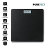 PUREFIT Digital Bathroom Scale Ultra Slim For Body Weight LED Backlit Display 5MM Tempered Glass Non Slip Mat Weighing Scale Step-On Technology LB/KG/ST Max Weight 180KG Battery Operated Included