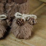 45cm natural hessian Santa Claus Christmas figure