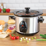 Quest 1.5L stainless steel slow cooker, 120W