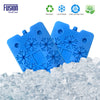 Reusable Freezer Cooler Ice Blocks - Cool Box Leakproof Keeps Food Drink Fresh Cooler Bag - Outdoor Beach Picnic Camping Travel Work Lunch School Blue Chiller - 4 Pack 25x14x1.3 cm - Fusion Food Care