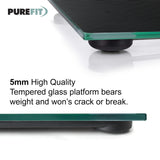 PUREFIT black digital bathroom scale – 180kg