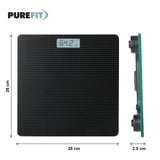 PUREFIT black digital bathroom scale – 180kg