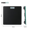 PUREFIT Digital Bathroom Scale Ultra Slim For Body Weight LED Backlit Display 5MM Tempered Glass Non Slip Mat Weighing Scale Step-On Technology LB/KG/ST Max Weight 180KG Battery Operated Included