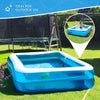 Benross Sun Club 83410 Rectangular 305 x 183 x 50cm / Inflatable Family Paddling & Swimming Pool/Easy Setup & Drainage / 1075 Litre Capacity/Durable Air Filled Sidewalls, Blue, 3m x 1.8m