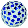 Febland Blue Tile Decorative Ball 10.5cm, Small