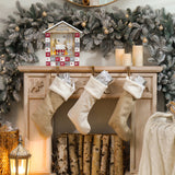 The Christmas Workshop wooden LED advent calendar with 24 drawers