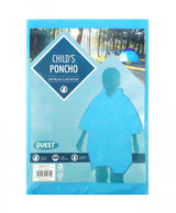 Stalwart blue children's waterproof rain poncho