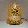 Febland Gold Distressed Gold Mosaic Egg Lamp