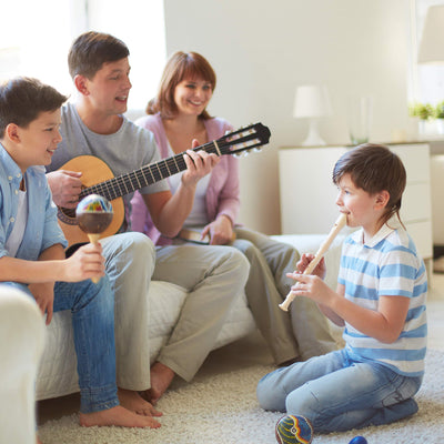 Global Gizmos 56070 Music in A Box Set | Including Recorder and Harmonica | Travel Size | Kids Entertainment | Christmas/Birthdays/School Holidays, Various