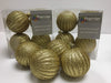 Premier gold glitter pumpkin Christmas baubles pack of 16