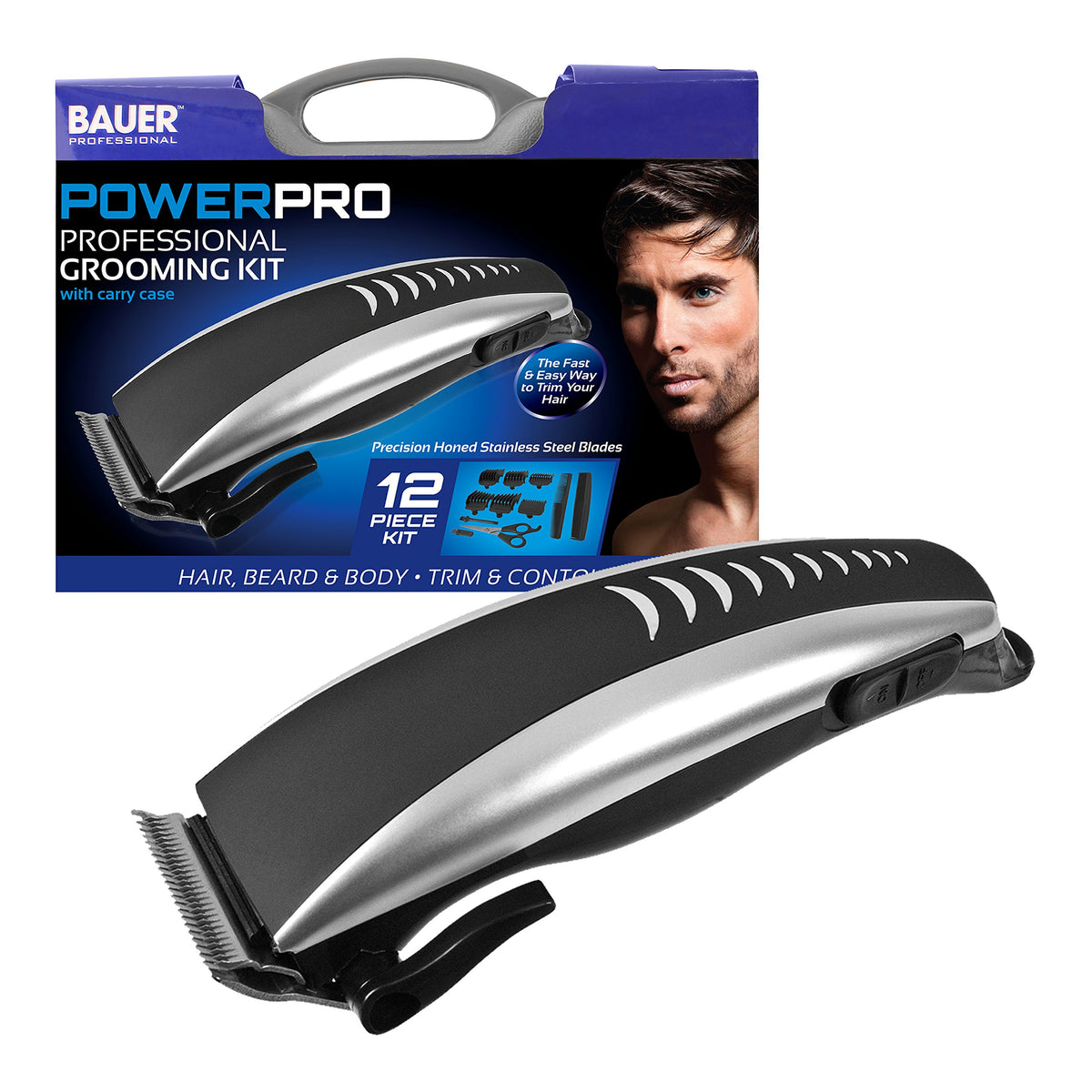 Bauer PowerPro mains hair clipper grooming kit