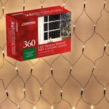 360 warm white LED Christmas net lights – 3.5 x 1.2m