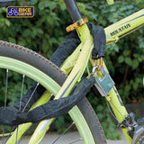 BikeGear 1.8m chain lock with padlock and 3 keys