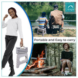Knight white 29cm folding step stool