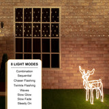 360 warm white LED Christmas net lights – 3.5 x 1.2m