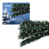200 bright white LED chaser Christmas lights – 13.9m