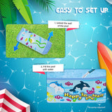 Benross 120cm rigid paddling pool with sea life design