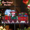 The Christmas Workshop 70460 LED Santa Train Window Light / Metallic Silhouette Light / Indoor Christmas Decoration / Battery Operated / 24 x 45cm