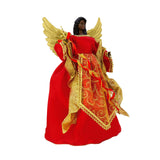30cm red and gold angel Christmas tree topper