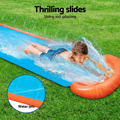Bestway H20GO Single Lane Slip and Slide | Inflatable Water Slide for Kids and Adults, Summer Garden Outdoor Toy with Built-in Sprinklers, Multiple Sizes