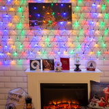 180 multi-coloured LED Christmas net lights – 1.8 x 1.2m