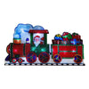 The Christmas Workshop 70460 LED Santa Train Window Light / Metallic Silhouette Light / Indoor Christmas Decoration / Battery Operated / 24 x 45cm