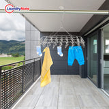 Laundry Mate stainless steel sock hanger with 40 pegs