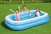 Bestway Family Pool, rectangular pool for children, easy to assemble, blue, 262 x 175 x 51 cm