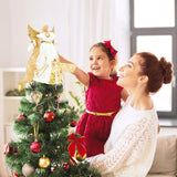 30cm gold and cream angel Christmas tree topper