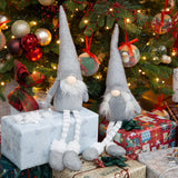 2 pack 45cm grey hanging leg Christmas gonks
