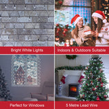 108 bright white LED static Christmas net lights – 1.2 x 1.2m