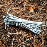 Portable pack of 20 camping tent pegs