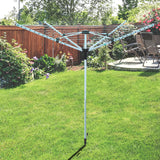 Laundry Mate silver 60m four-arm rotary clothes airer