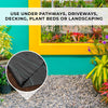 GardenKraft 10059 Heavy Duty Weed Control Fabric / 50m Coverage From 1 Individual 50m x 1m Barrier Roll / Multi-Purpose Garden Landscaping Ground Cover