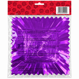 Red & Purple Christmas Foil Ceiling Decorations | 9ft Garlands, Stars & Cascades