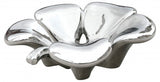 Reflective ceramic clover bowl shown empty