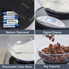 Blackmoor Digital Kitchen Scales with Bowl/Black Colour/Weighing Scales for Cooking & Baking/Weigh in Ounces and Grams/Backlit LCD Display / 5kg Capacity/Tare Function