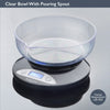 Blackmoor Digital Kitchen Scales with Bowl/Black Colour/Weighing Scales for Cooking & Baking/Weigh in Ounces and Grams/Backlit LCD Display / 5kg Capacity/Tare Function