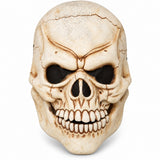 Don Post skull latex face prosthetic Halloween FX makeup, front view on white background