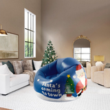 Inflatable Christmas chair detail view