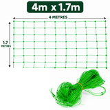 Kingfisher green garden netting dimensions 4 metres by 1.7 metres