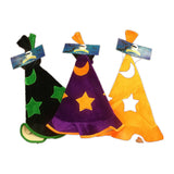 Neon Witch & Wizard Hat – Purple or Orange, One Size on a clean white square background