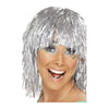 Premier Silver Tinsel Devil Wig – Halloween Fancy Dress on a clean white square background