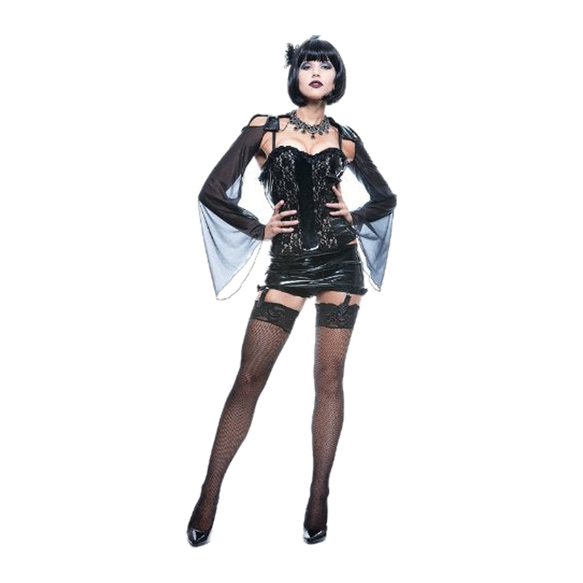 Women's Midnite Mistress Halloween Costume – Medium 8–10 on a clean white square background