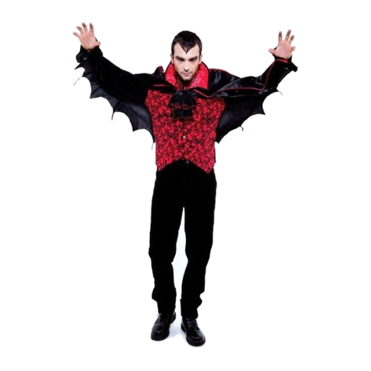 PMG The Count Dracula Halloween Fancy Dress Costume – Red & Black on a clean white square background