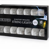 Dusk Till Dawn 20 battery string lights box visualisation
