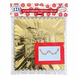 LaserTek cream and gold foil Christmas garlands and ceiling decorations – product view 7