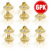 LaserTek cream and gold foil Christmas garlands and ceiling decorations – product view 11