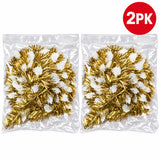 LaserTek cream and gold foil Christmas garlands and ceiling decorations – product view 15